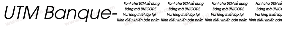 UTM Banque字体转换